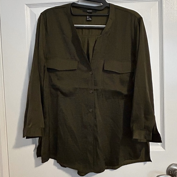 Satin long sleeve top - Picture 1 of 2